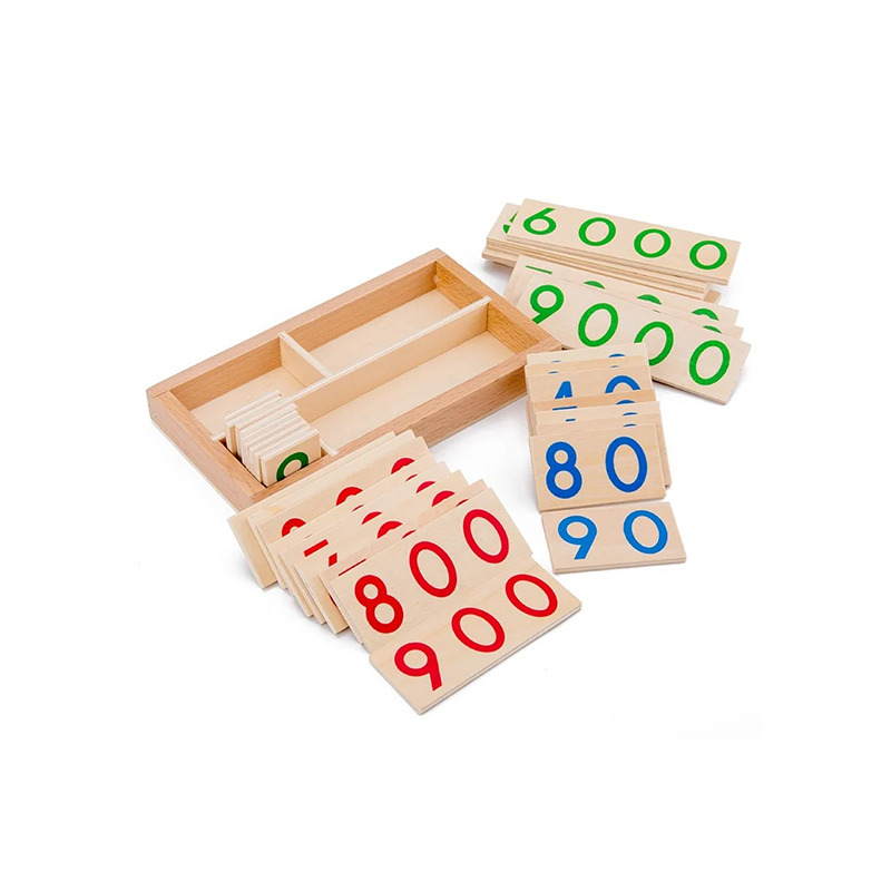 Modułowy drewniany zestaw do liczenia Montessori