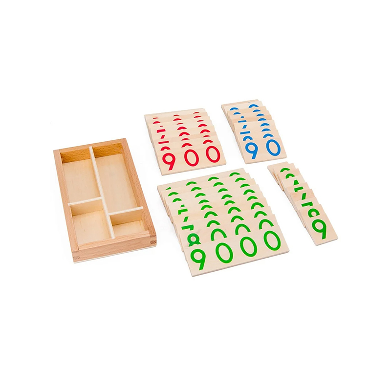 Modułowy drewniany zestaw do liczenia Montessori