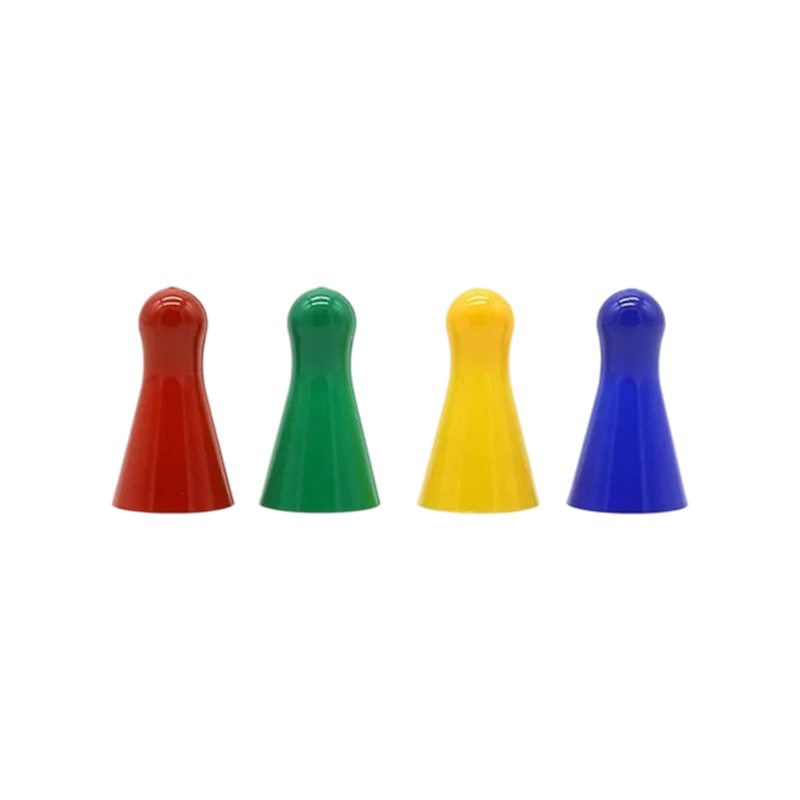 Wielokolorowe plastikowe pionki Ludo