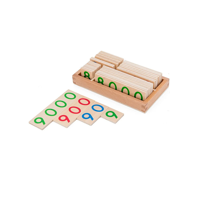 Modułowy drewniany zestaw do liczenia Montessori