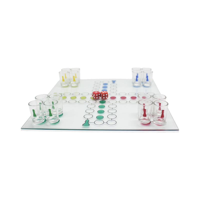 Zestaw do gry w alkoholizm Crystal Ludo