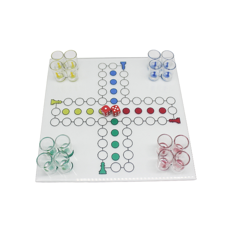 Zestaw do gry w alkoholizm Crystal Ludo