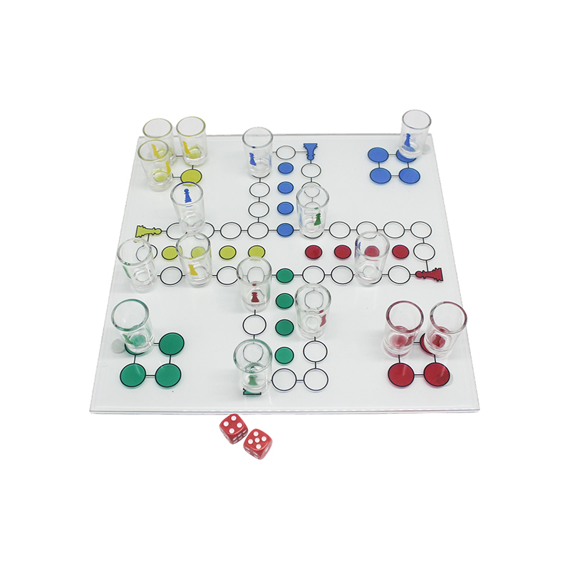 Zestaw do gry w alkoholizm Crystal Ludo