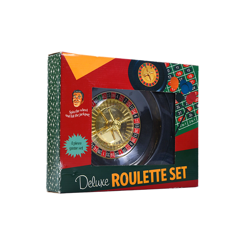 Zestaw do ruletki Deluxe – 4-częściowy zestaw do gry w żywym opakowaniu