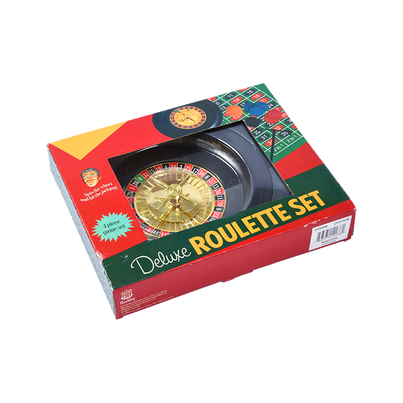 Zestaw do ruletki Deluxe – 4-częściowy zestaw do gry w żywym opakowaniu