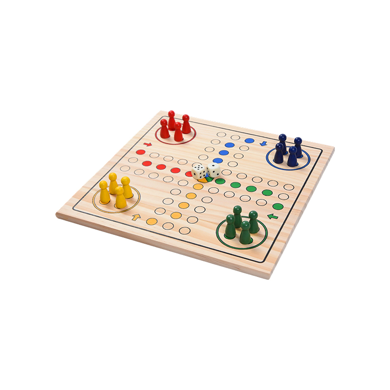 Wydanie Family Entertainment Klasyczna drewniana gra planszowa LUDO