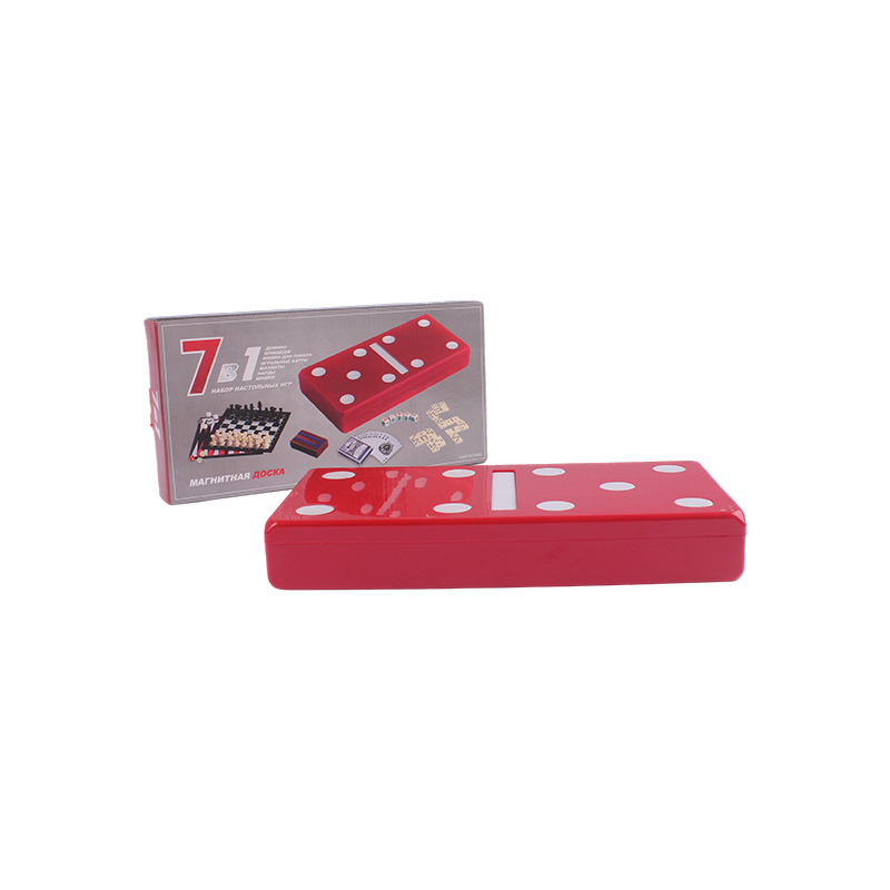 Red Polka-Dot Edition – klasyczny zestaw domino i cribbage