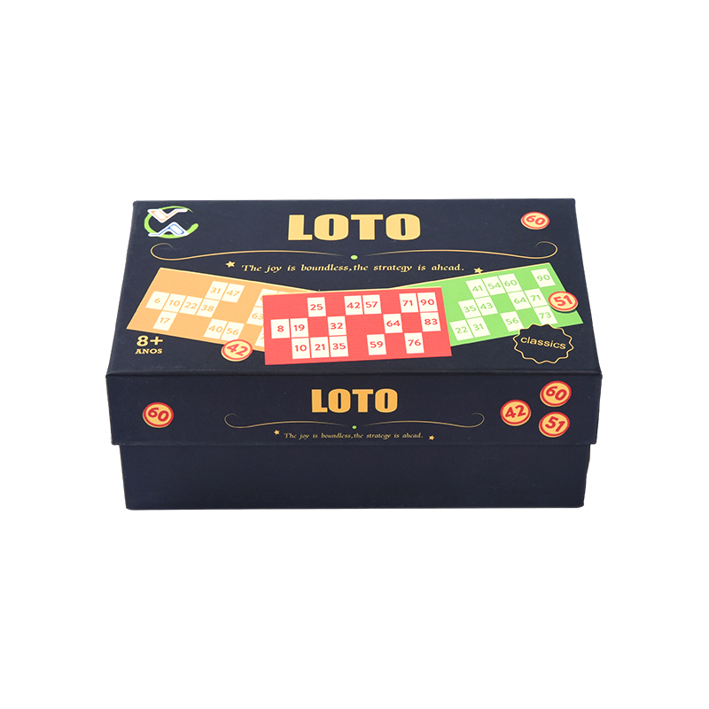Zestaw do gry LOTO (w stylu Bingo) – w komplecie z żetonami, kartami i pudełkiem do przechowywania
